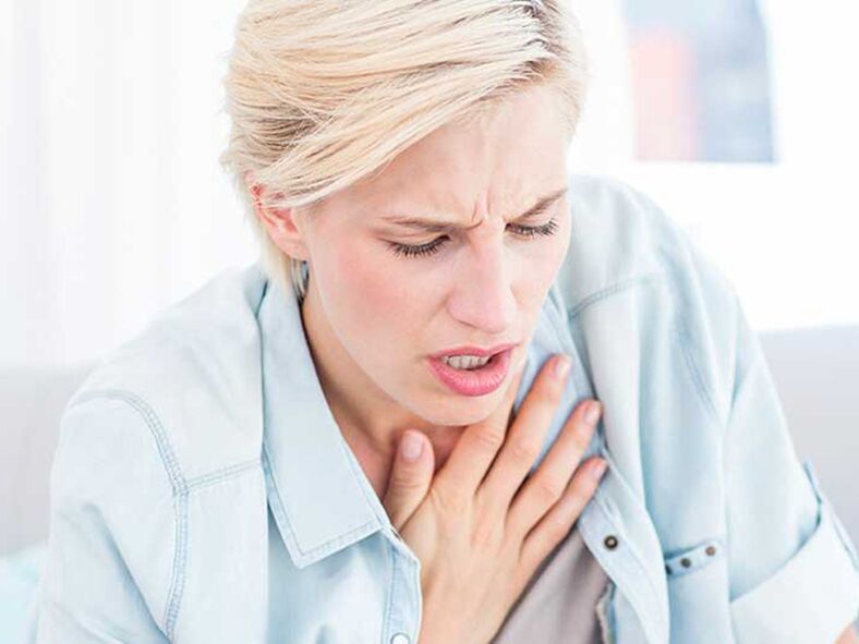 Respirar con osteocondrose torácica provoca dor e tirantez
